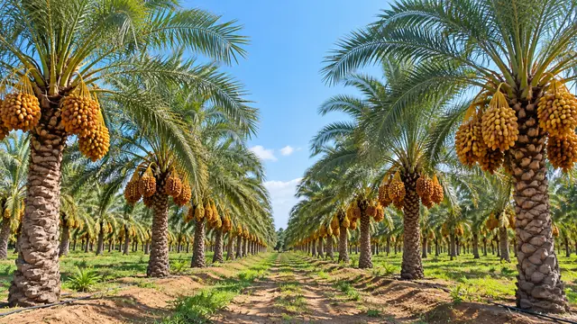Date Palm Plantation View